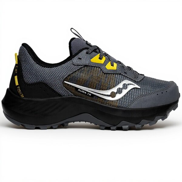Saucony Aura TR Chaussure de trail Homme Confort Béton Noir