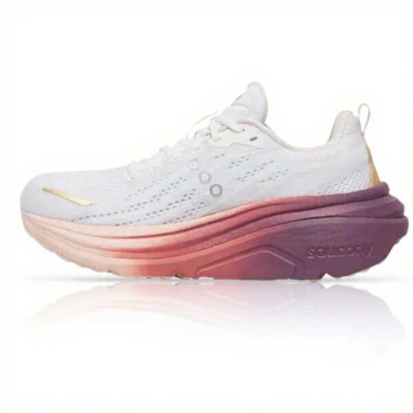 Saucony Baskets Hurricane 25 Femme Blanc Confort Mode