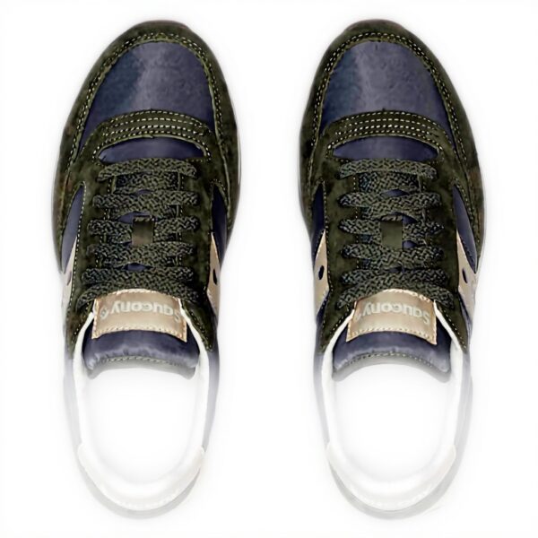 Saucony Chaussures Jazz Triple Bleu Femme Baskets Cuir