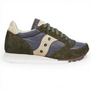 Saucony Chaussures Jazz Triple Bleu Femme Baskets Cuir