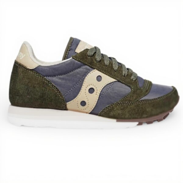 Saucony Chaussures Jazz Triple Bleu Femme Baskets Cuir