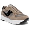 Saucony Shadow 5000 Baskets Homme Cuir Suédé Taupe Noir