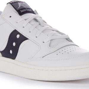 Saucony Court de Jazz Basket Homme Blanc Respirant Léger-0