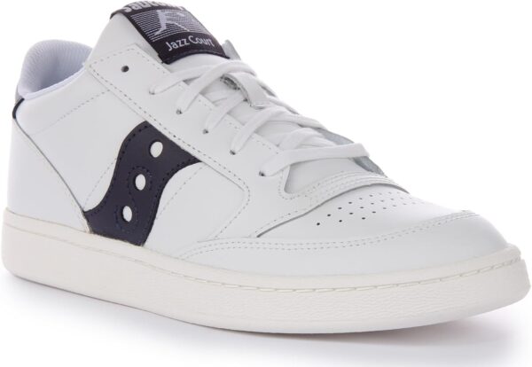 Saucony Court de Jazz Basket Homme Blanc Respirant Léger-0