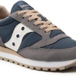 Saucony Jazz Original Basket Homme Bleu Marine Citron Suède-0