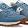Saucony Jazz Original Baskets Femme Bleu Blanc Cassé Marron-1