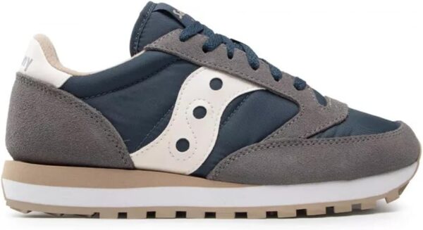 Saucony Jazz Original Basket Homme Bleu Marine Citron Suède-1