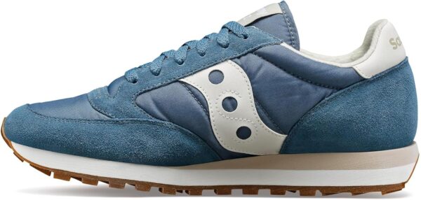 Saucony Jazz Original Baskets Femme Bleu Blanc Cassé Marron-4