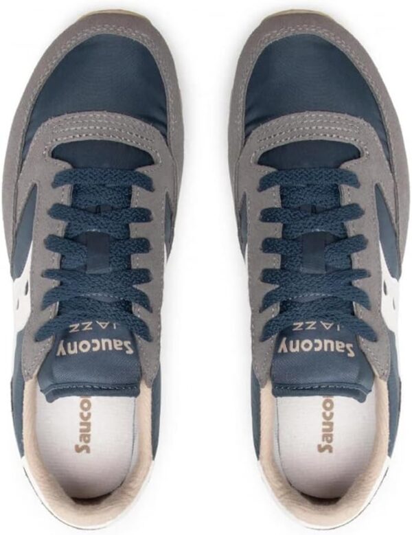 Saucony Jazz Original Basket Homme Bleu Marine Citron Suède-3
