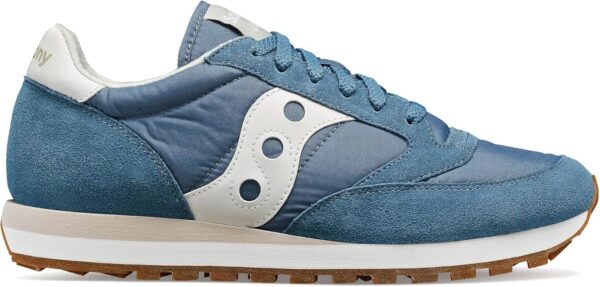 Saucony Jazz Original Baskets Femme Bleu Blanc Cassé Marron-6