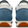 Saucony Jazz Original Baskets Femme Bleu Blanc Cassé Marron-5