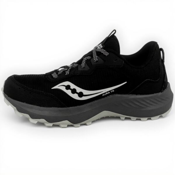 Chaussure de trail Saucony Aura TR Homme Noir Gravel