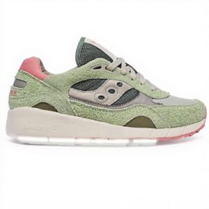 Saucony Shadow 6000 Baskets Femme Vert Ivoire Confort