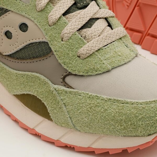 Saucony Shadow 6000 Baskets Femme Vert Ivoire Confort-6